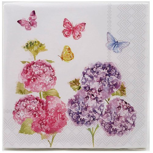 JD Butterfly Napkins 20 Pk