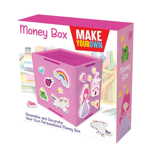 GJ Make Your Own Moneybox: Blank Pink*