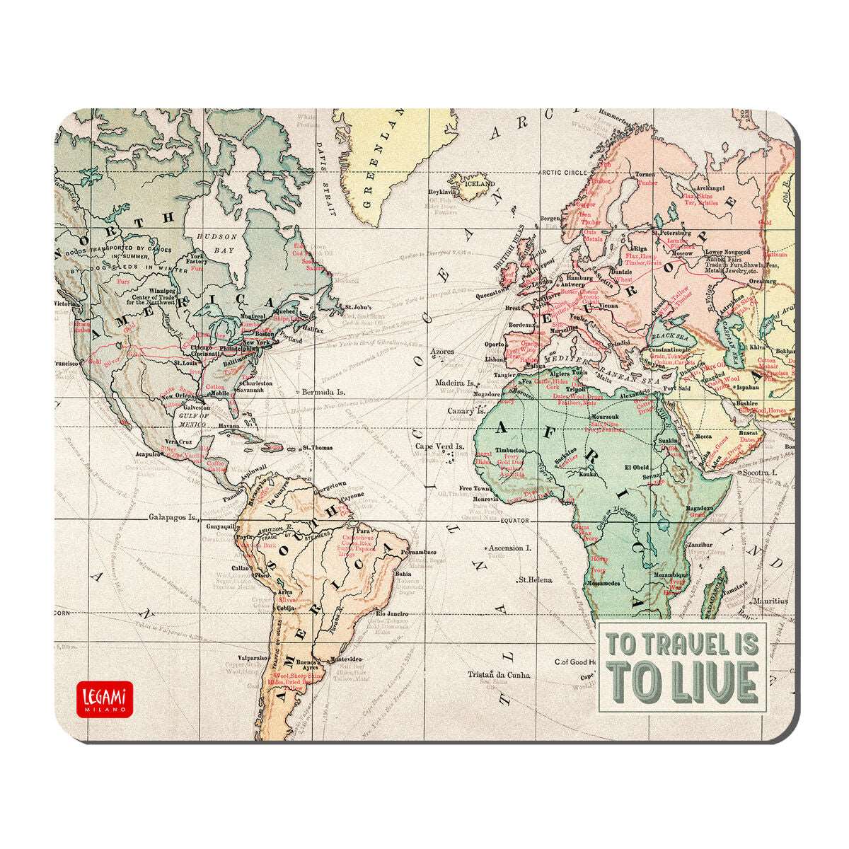 Legami Map Mousepad