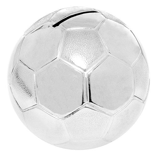JD Football Silver Plated Money Box