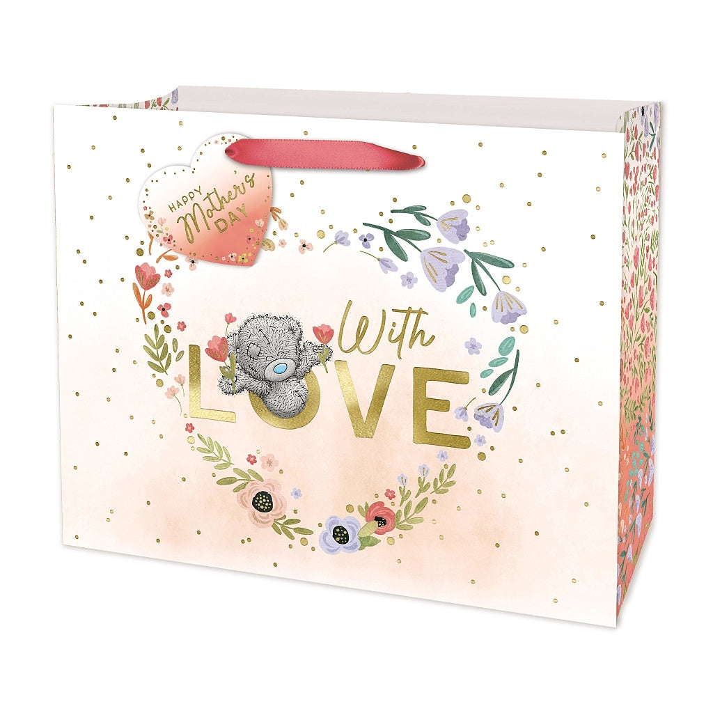 M2U Gift Bag Large Bear in Love Heart