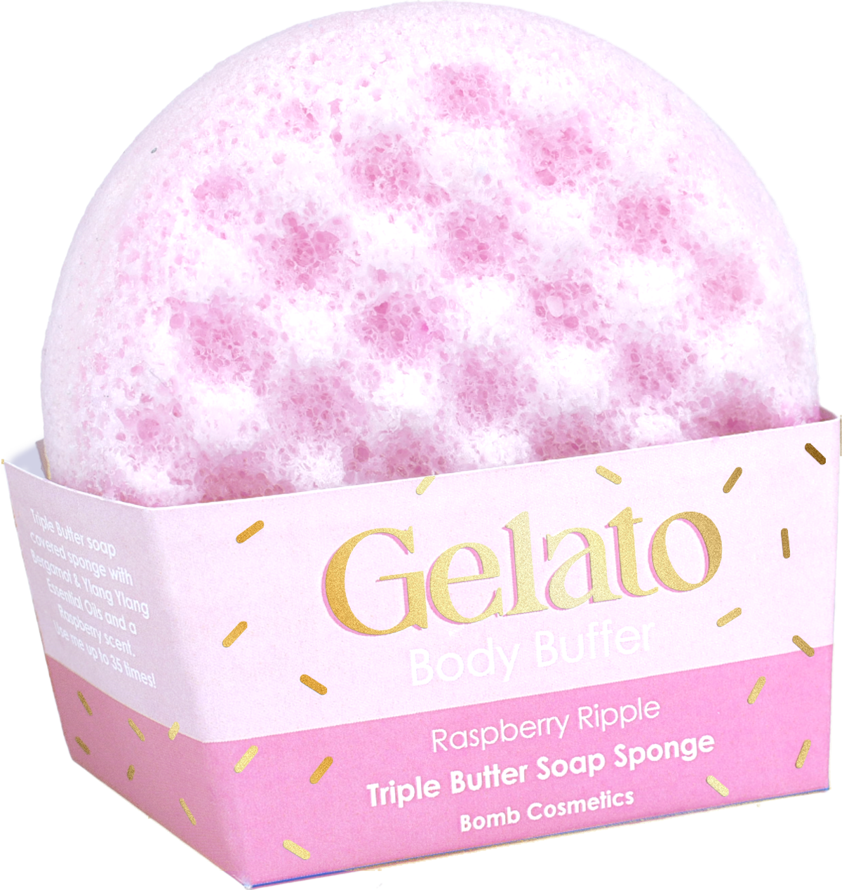 BC Gelato Raspberry Ripple Body Sponge