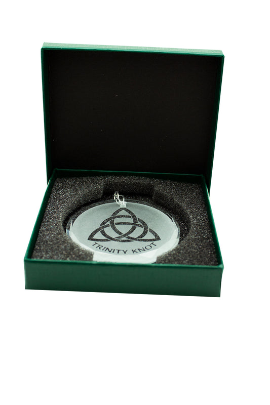 LA Crystal Hanging Ornament Trinity Knot