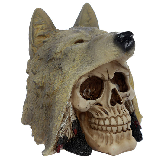 PK Skull with Wolf Head