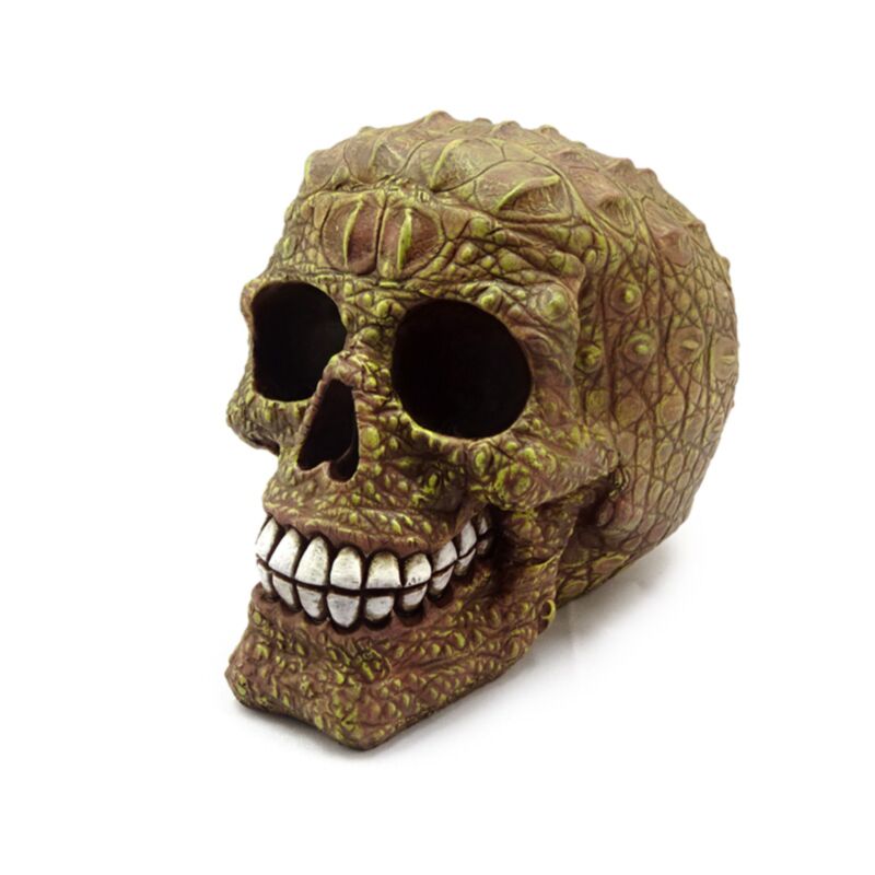 PK Skull with Crocodile Skin Effect Ornament