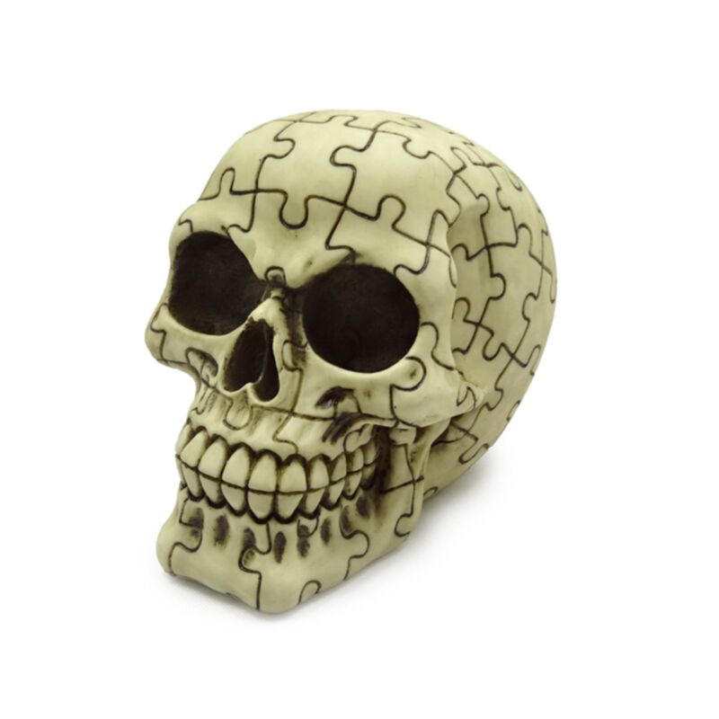 PK Skull with Jigsaw Puzzle Pattern Ornament