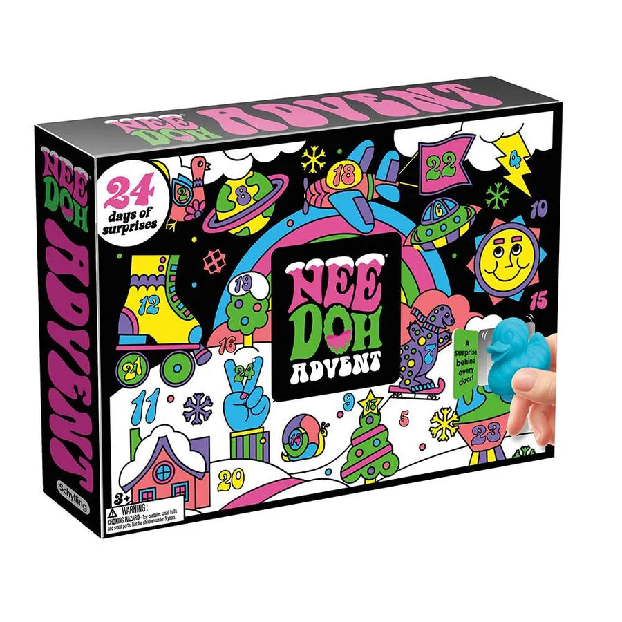 NeeDoh Advent Calendar Mini Christmas Squishy Fidget Toy 24 Pack