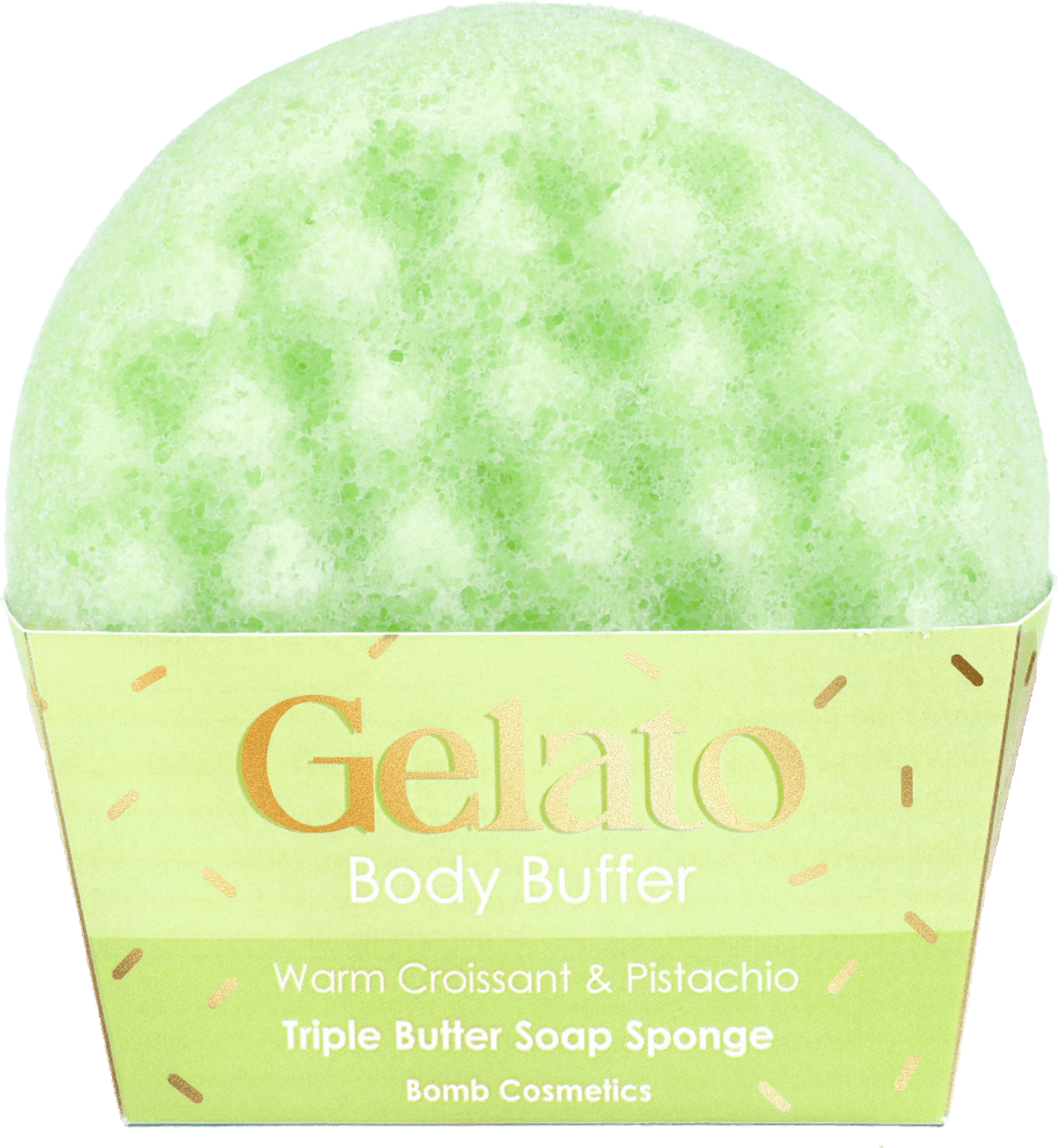 BC Gelato Croissant & Pistachio Body Buffer Sponge