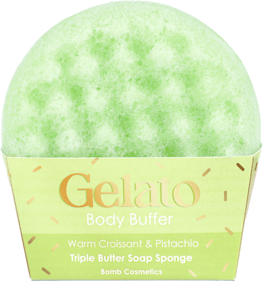 BC Gelato Croissant & Pistachio Body Buffer Sponge