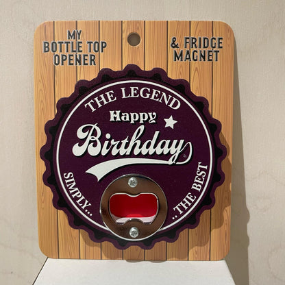 Bottle Top Opener - Birthday Ages