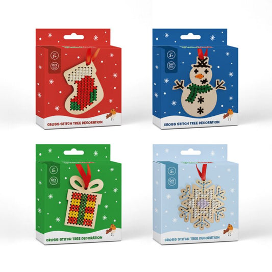 PK Festive Friends Christmas Cross Stitch DIY Decoration