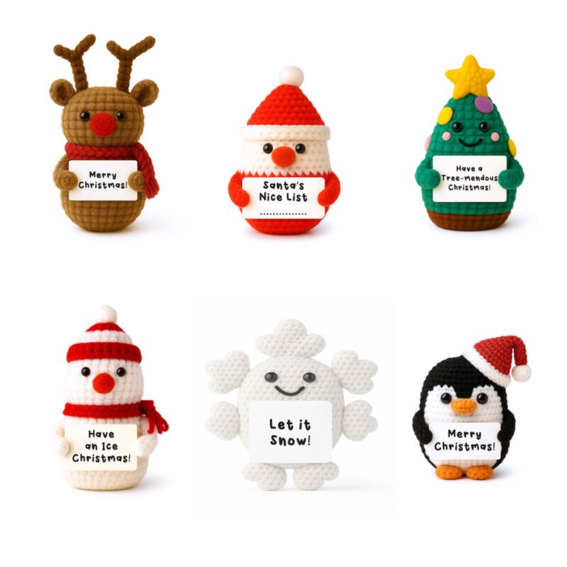 PK Positive Emotional Support Crochet Christmas Mix