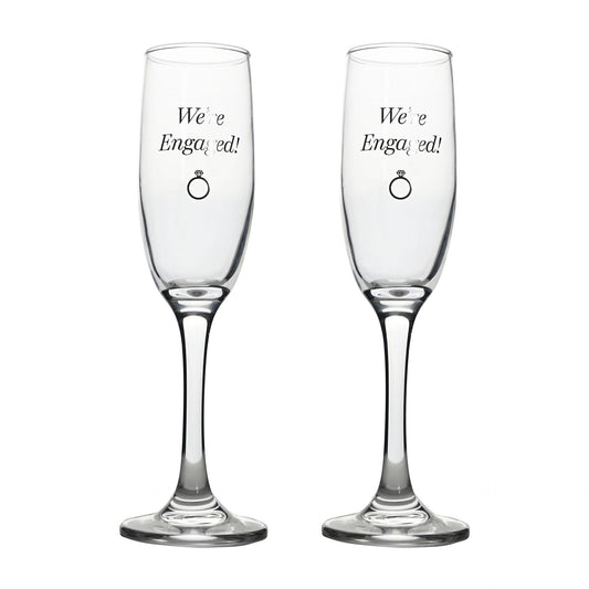 WDP Champagne Flutes Set of 2 - Engaged