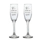 WDP Champagne Flutes Set - 25th Anniv