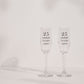 WDP Champagne Flutes Set - 25th Anniv
