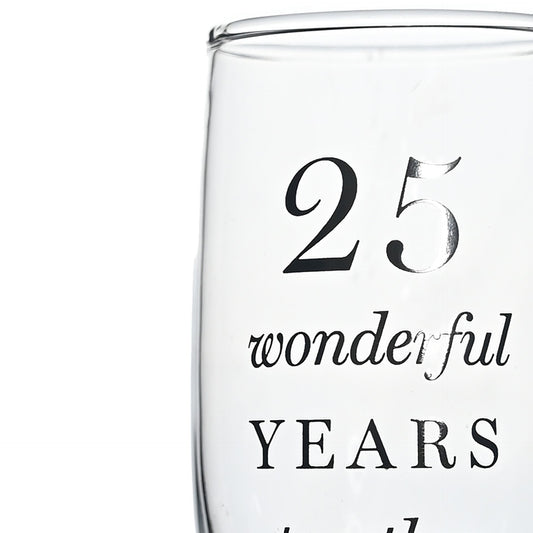 WDP Champagne Flutes Set - 25th Anniv