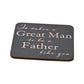 WDP Glass and Coaster Set - Father Bride