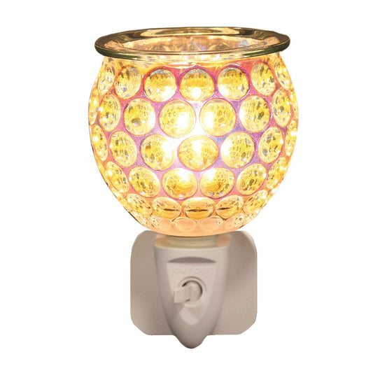 Plug In Glass Lustre Wax Warmer - Circle