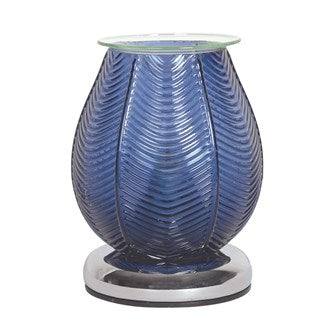 Ribbed Lustre Electric Burner - Blue