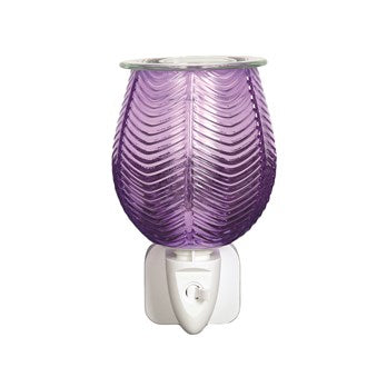 Plug In Ribbed Lustre Wax Warmer - Lilac