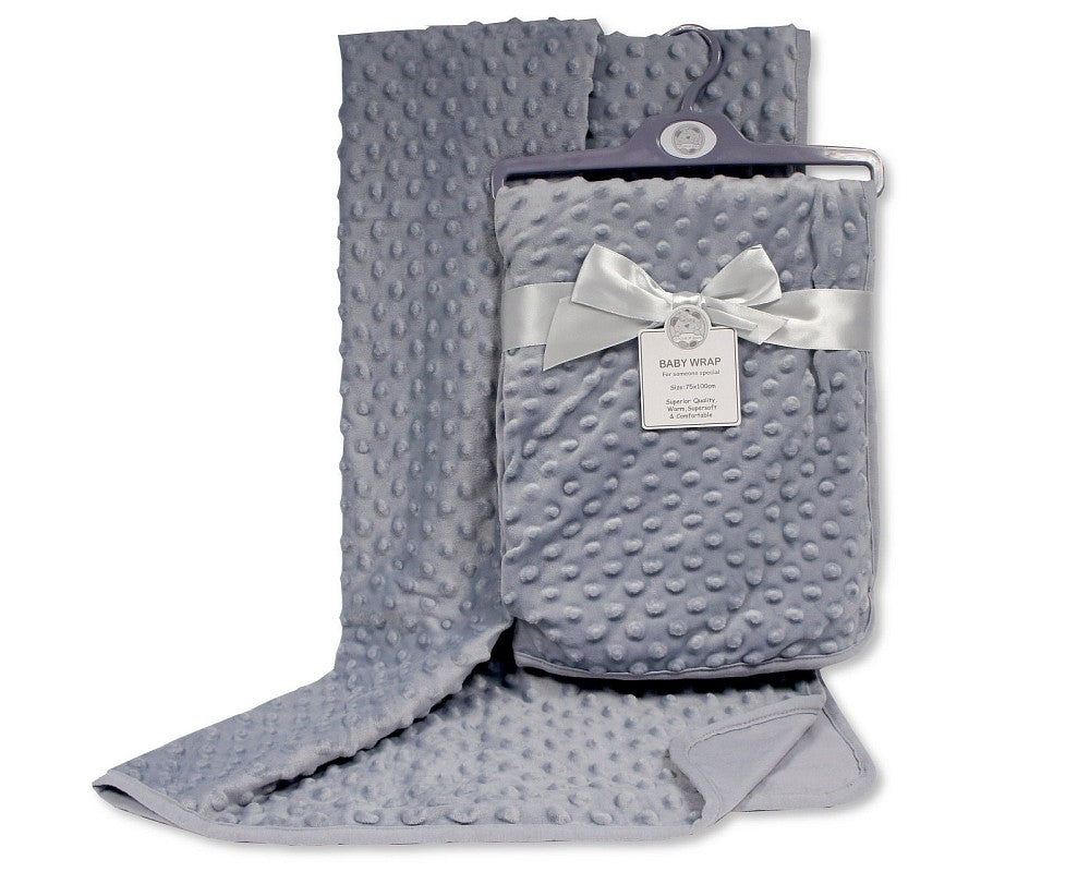 SB Baby Velour Bubble Wrap w/Cotton Back Asst Whit