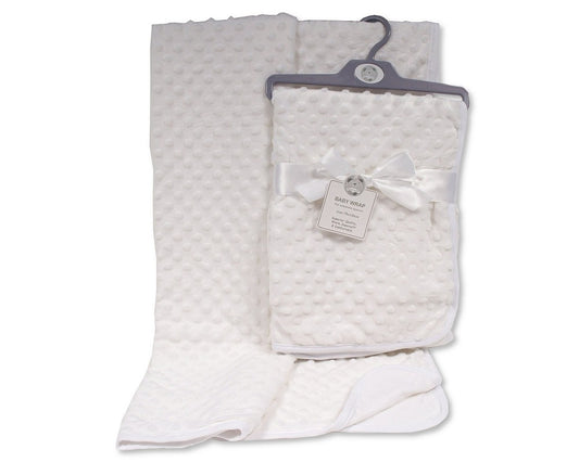 SB Baby Velour Bubble Wrap w/Cotton Back Asst Whit