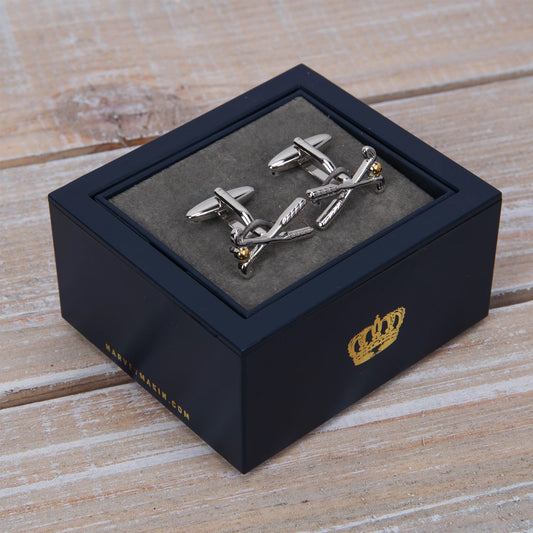 WDP Pair of Cufflinks - Golf Clubs
