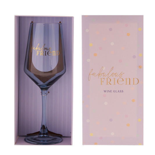 WDP Confetti Wine Glass - Friend