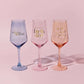 WDP Confetti Wine Glass - Hip Hip Hooray