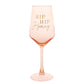 WDP Confetti Wine Glass - Hip Hip Hooray