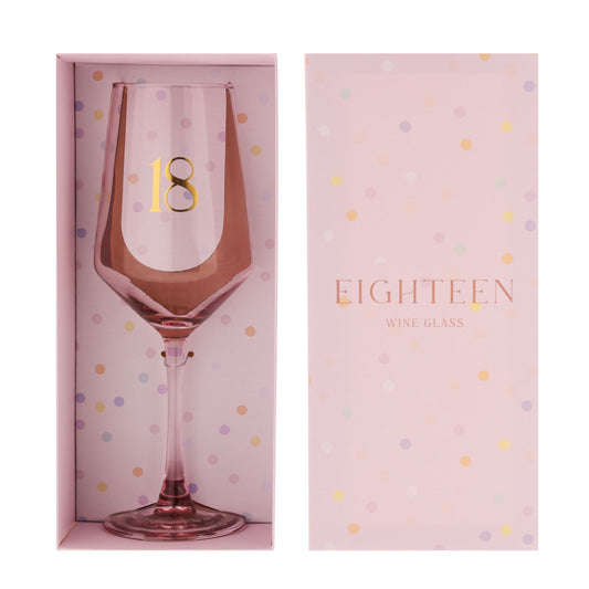 WDP Confetti Wine Glass - 18