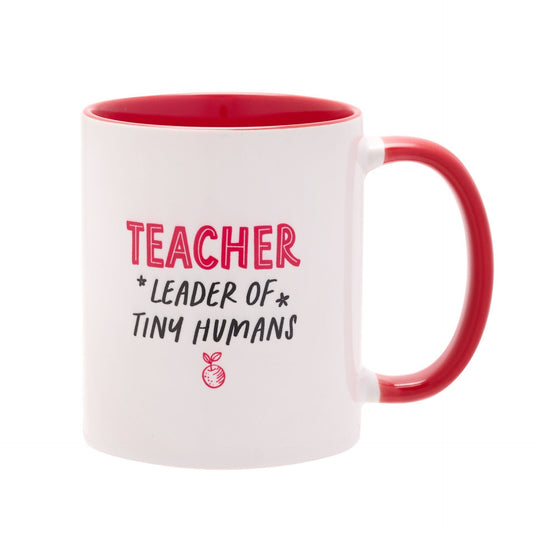 WDP Mug Red 11oz 'Leader of Tiny Humans'