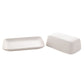 WDP Hestia White Ribbed Butter Dish*