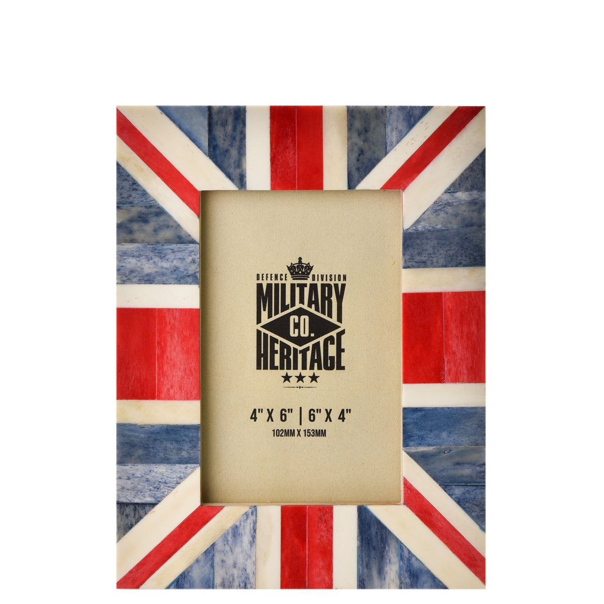 WDP Military Heritage Union Jack Photo Frame 4" x 6"
