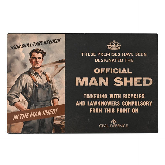 WDP Civil Defence Man Shed Wall Plaque