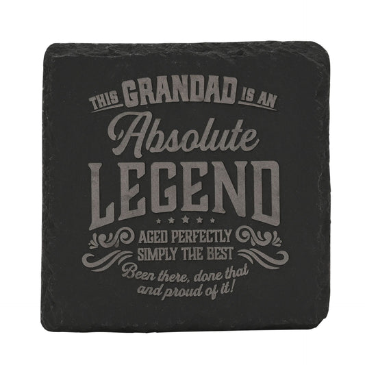 WDP Legend Slate Coaster Grandad