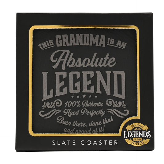 WDP Legend Slate Coaster Grandma