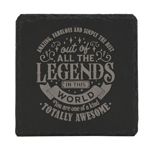 WDP Legend Slate Coaster Amazing