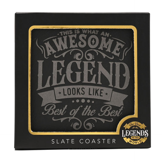 WDP Legend Slate Coaster Awesome