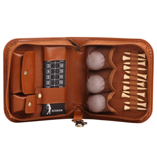 WDP Golfers Accessories Gift Set - Tan