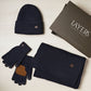 WDP Harvey Makin Layers Hat Gloves and Scarf Gift Set - Navy Blue
