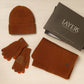 WDP Harvey Makin Layers Hat Gloves and Scarf Gift Set - Orange