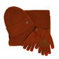 WDP Harvey Makin Layers Hat Gloves and Scarf Gift Set - Orange