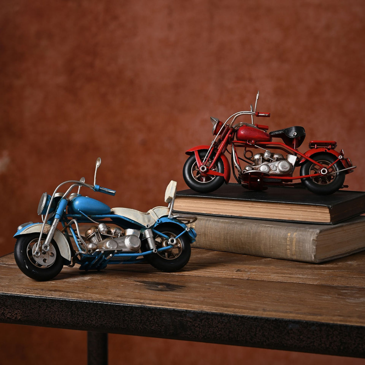 WDP Harvey Makin Ornament - Blue Motorbike