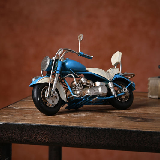 WDP Harvey Makin Ornament - Blue Motorbike