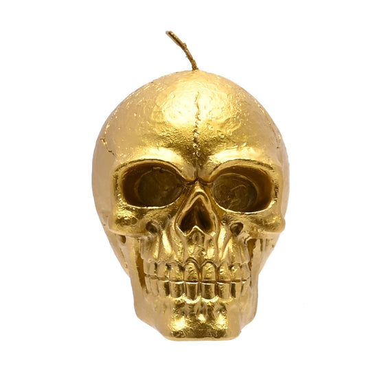 WDP Gold Skull Shaped Candle
