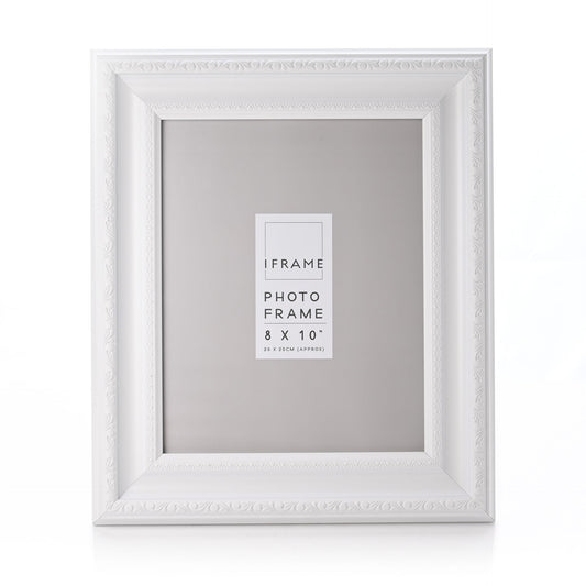 WDP iFrame White Decorative Frame 8x10'