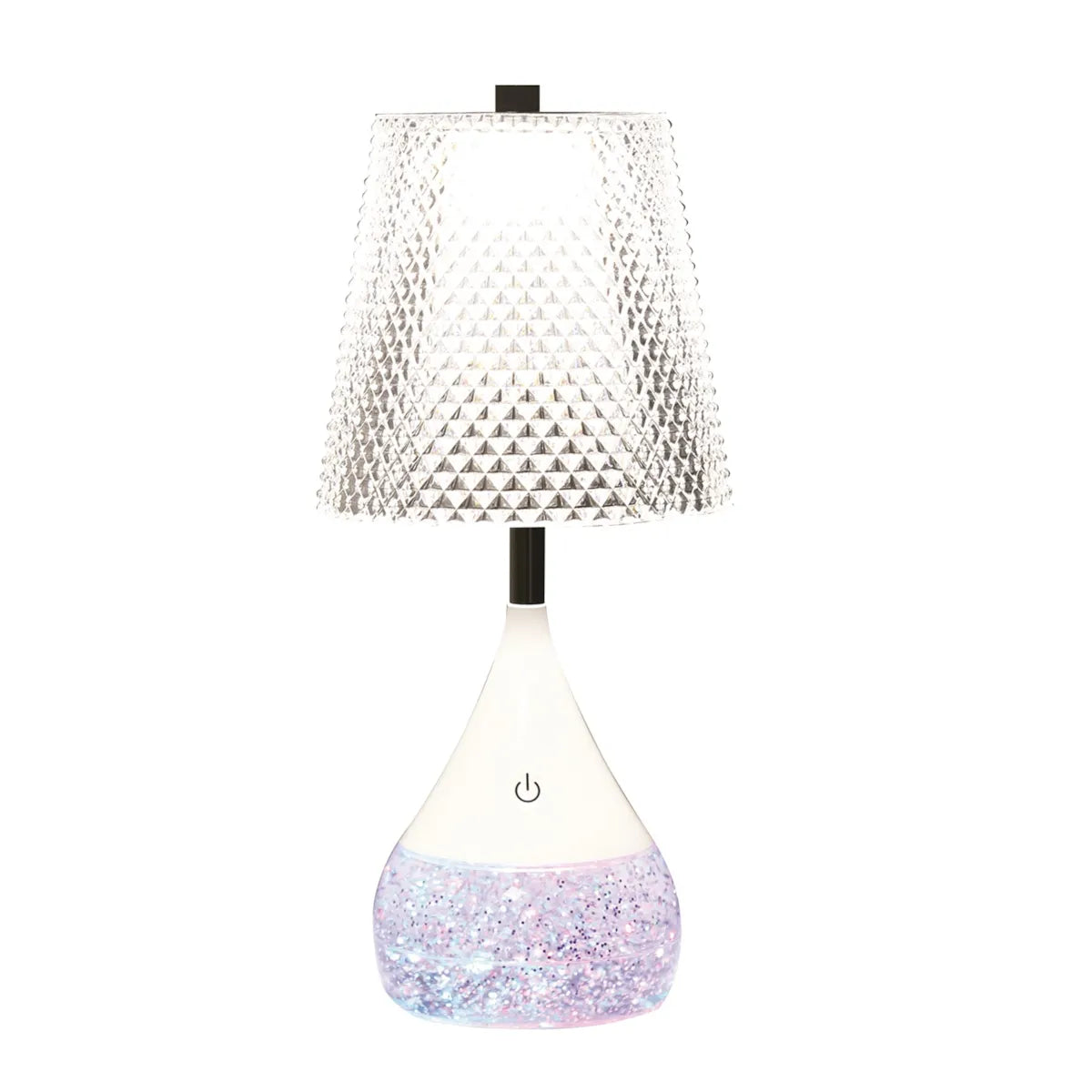 LED Diamond Shade Glitter Lamp