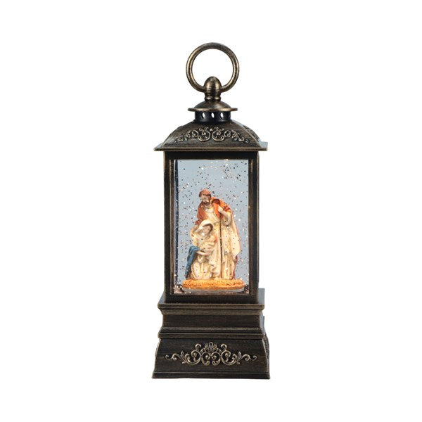ST LED Nativity Lantern Spinner 21cm