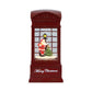 ST LED Santa Phone Box Spinner 16cm